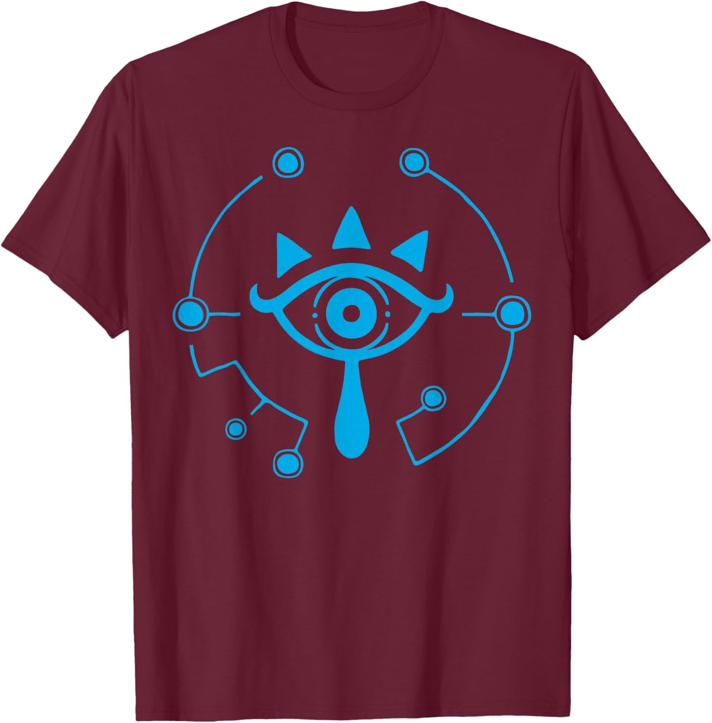The Legend Of Zelda Breath Of The Wild Sheikah Eye T-Shirt - T-Shirt | Maroon