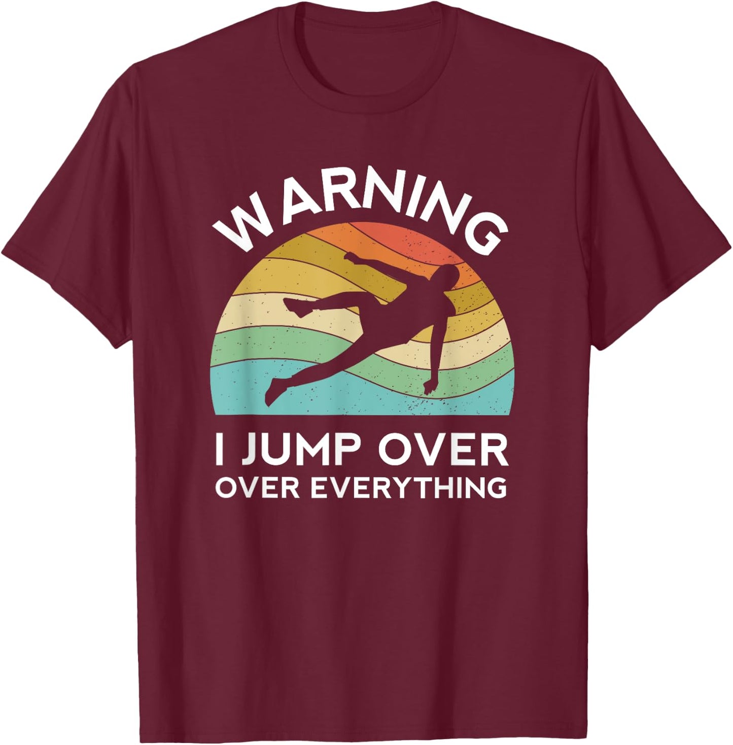 Parkour Free Running Training Traceur Retro Boys Sport Flip T-Shirt - T-Shirt | Maroon