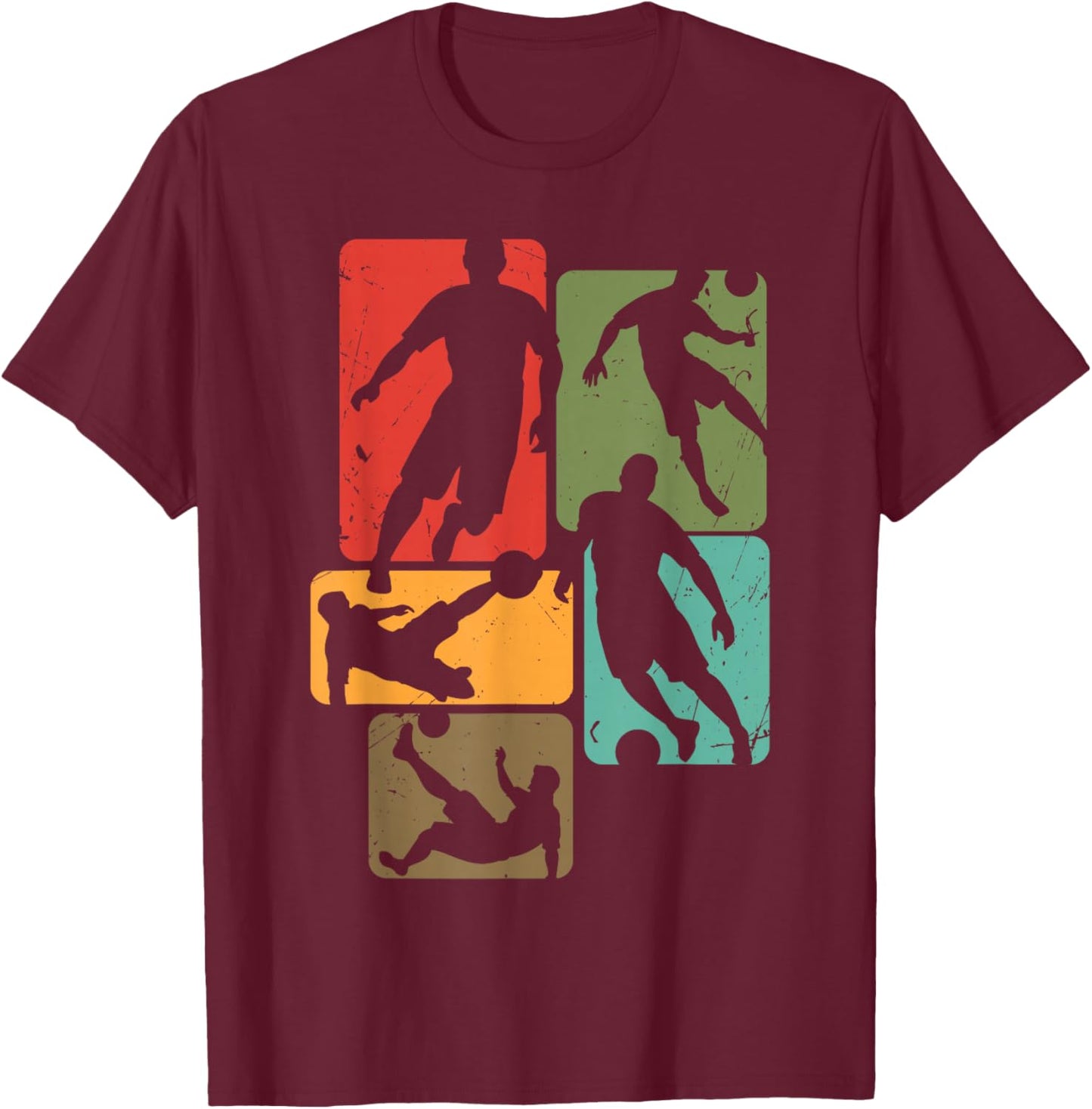Soccer for Soccer Player | Retro Boys Soccer T-Shirt - T-Shirt | Maroon