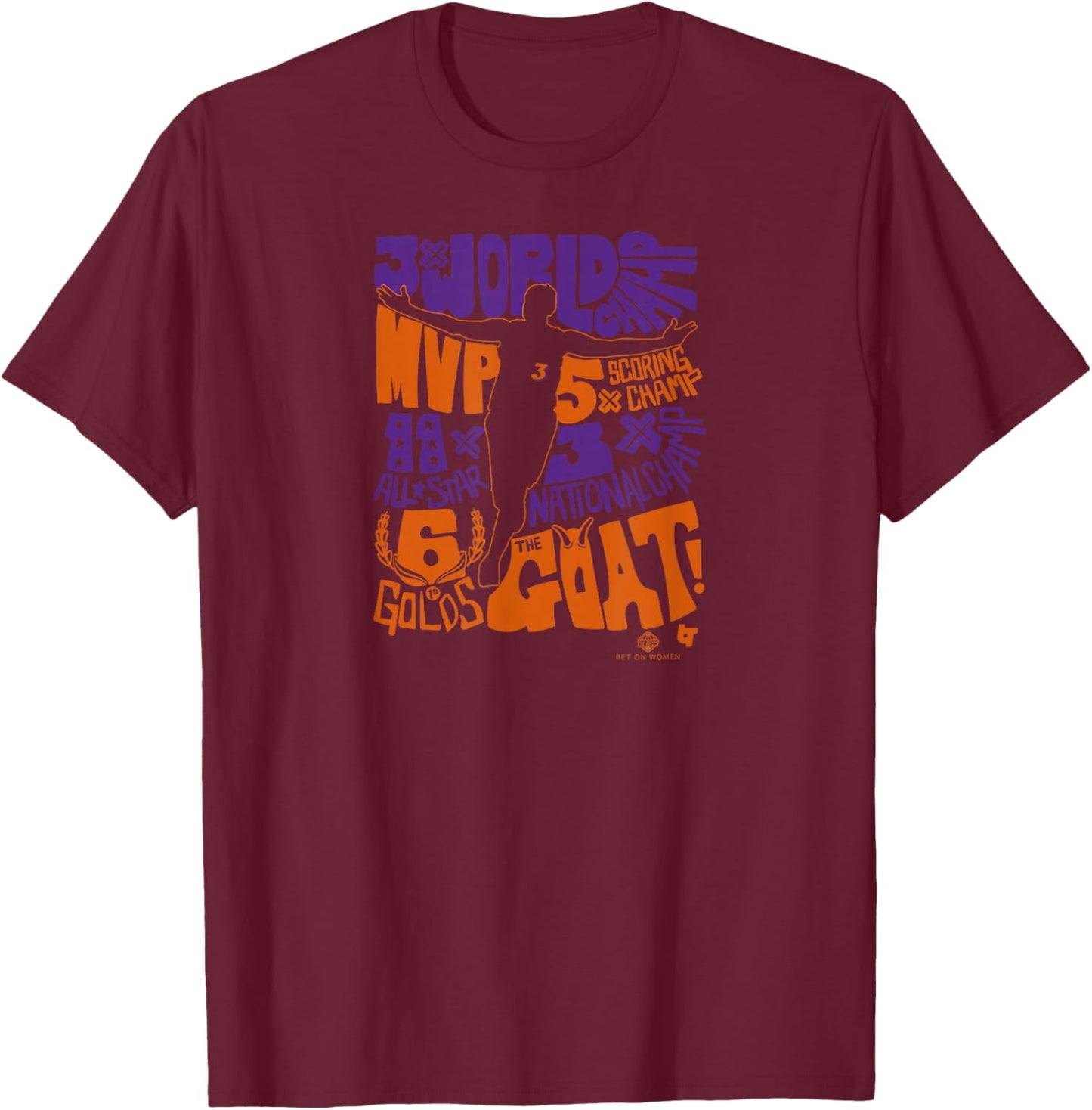 Diana Taurasi - GOAT Things - Phoenix Basketball T-Shirt - T-Shirt | Maroon