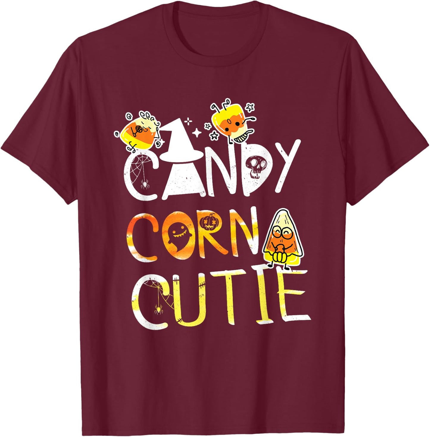 Candy Corn Cutie - Halloween Costume - 2020 National Day T-Shirt - T-Shirt | Maroon