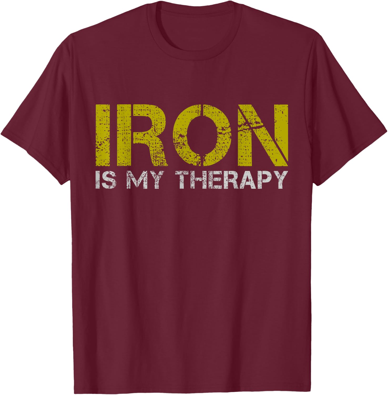 Fitness Gym Training Workout Bodybuilding Weightlifting Gift T-Shirt - T-Shirt | Maroon