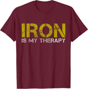 Fitness Gym Training Workout Bodybuilding Weightlifting Gift T-Shirt - T-Shirt | Maroon