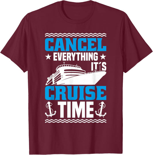 Cruising Ship Vacation Party & Family Cruising Crew Cruise T-Shirt - T-Shirt | Maroon
