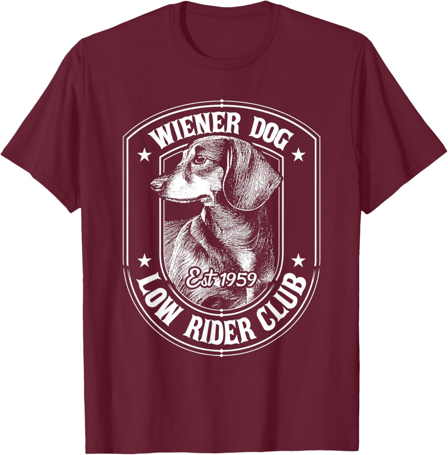 Wiener Dog - Dachshund Owner Animal Lover Pet Breeder Puppy T-Shirt - T-Shirt | Maroon