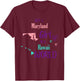 Proud Girl Just a Maryland girl in a Hawaii World T-Shirt - T-Shirt | Maroon