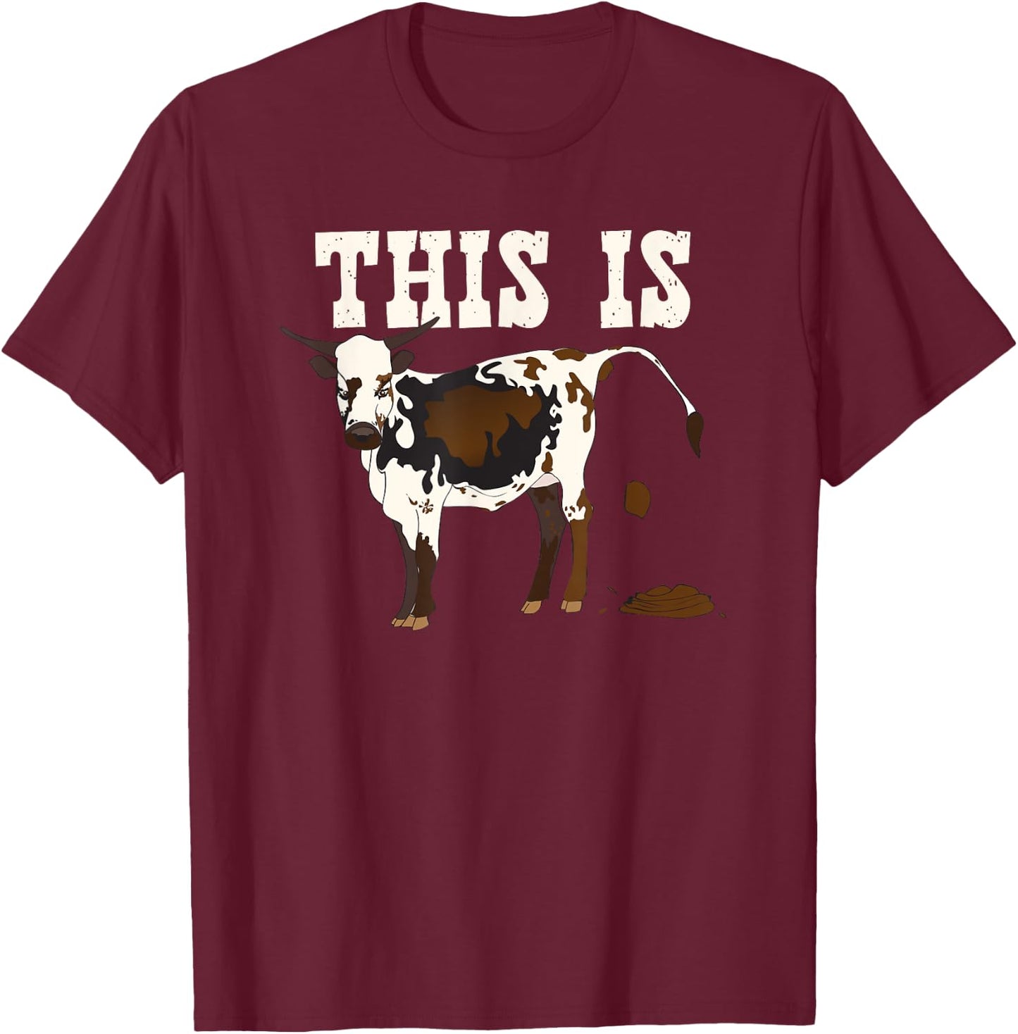 This is BS Shirt, Bullshit, Bull Crap, Bullcrap T-Shirt - T-Shirt | Maroon