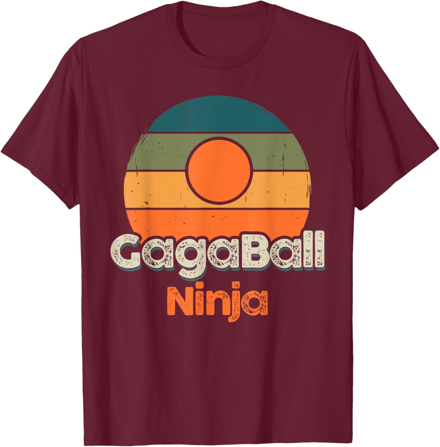 Gaga Balls Funny Dodgeball Sports Boys Girls Gaga Ball T-Shirt - T-Shirt | Maroon