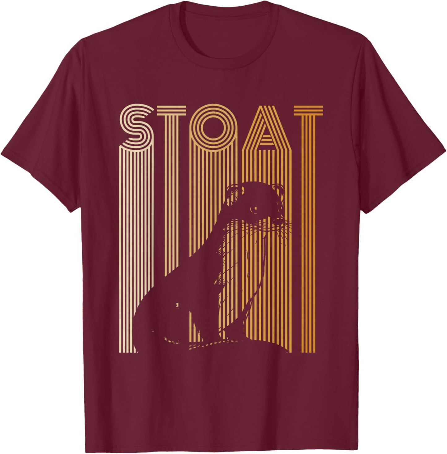 STOAT Design for a Stoat lover T-Shirt - T-Shirt | Maroon