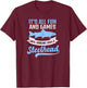 Steelhead Fishing Shirt | It's All Fun And Games Gift T-Shirt - T-Shirt | Maroon
