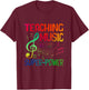 Teaching Music Is My Superpower Back To School Music Teacher Women T-Shirt - T-Shirt | Maroon