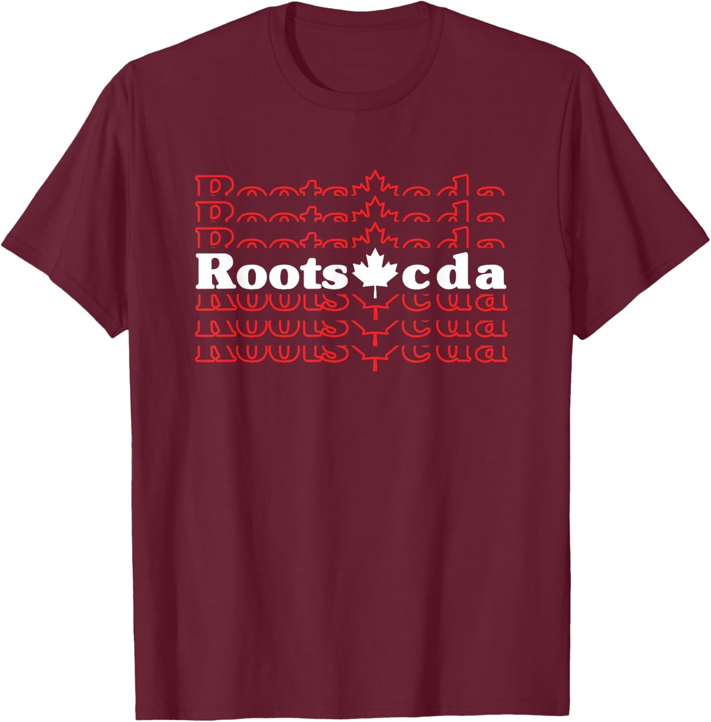Roots CDA Maple Canada Pride Vacation Travel Canadian Gift T-Shirt - T-Shirt | Maroon