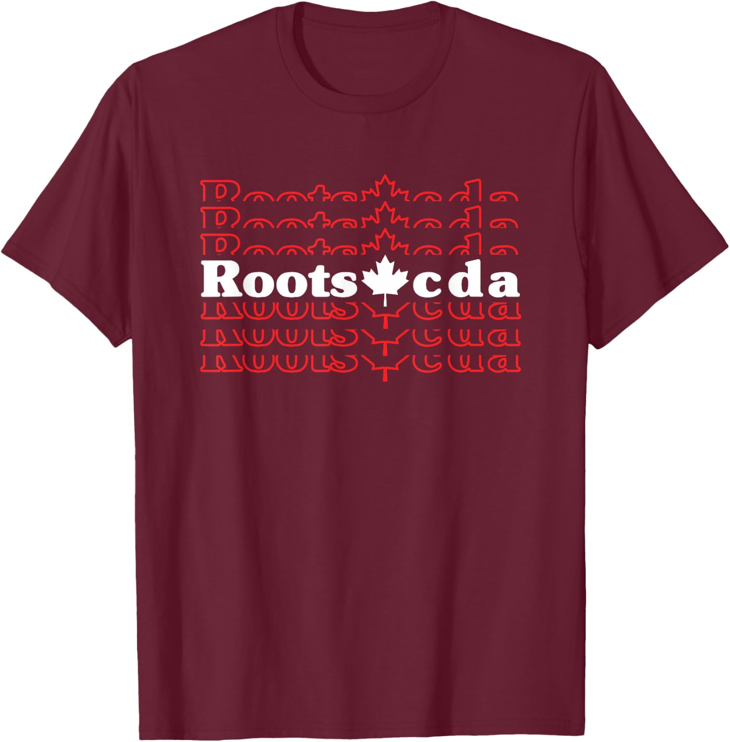 Roots CDA Maple Canada Pride Vacation Travel Canadian Gift T-Shirt - T-Shirt | Maroon