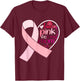 I Wear Pink For My Mom Breast Cancer Awareness T-Shirt - T-Shirt | Maroon