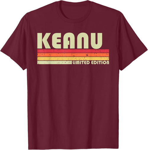 Custom Men Dad Boy Husband Christmas 80s 90s Style KEANU Gift Name Personalized Funny Retro Vintage Birthday