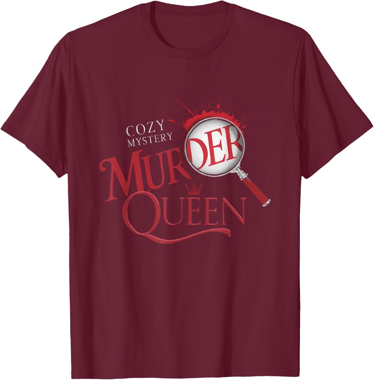 Murder Mystery Detective Documentary True Crime T-Shirt - T-Shirt | Maroon