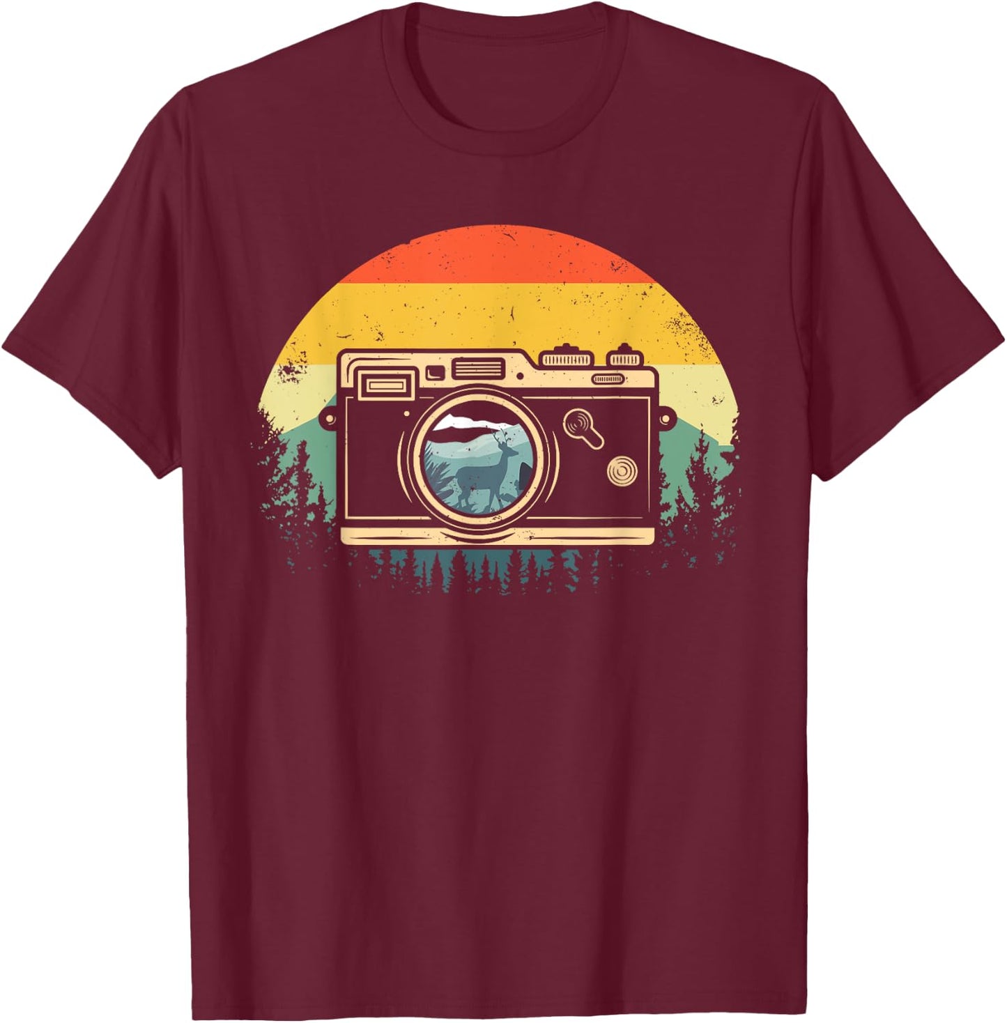 Cool Photography Women Photographer Camera Lover T-Shirt - T-Shirt | Maroon