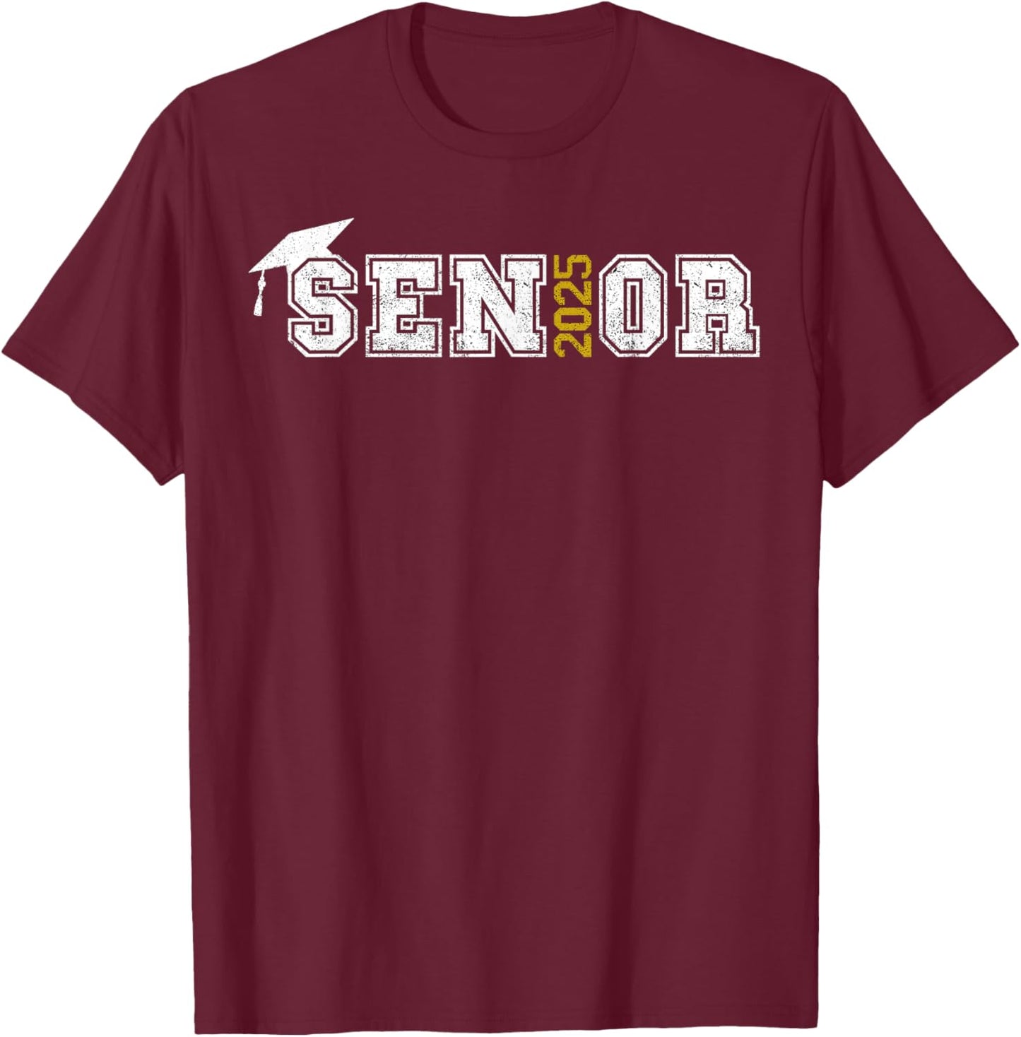 Senior Class of 2025 Graduation Graduate School 2025 Vintage T-Shirt - T-Shirt | Maroon