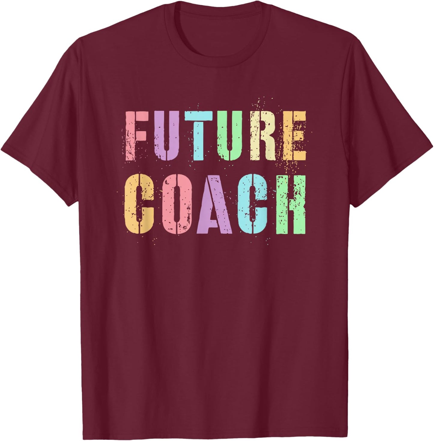 Tiny FUTURE COACH In Training Sports Wellness Trainer Girl T-Shirt - T-Shirt | Maroon