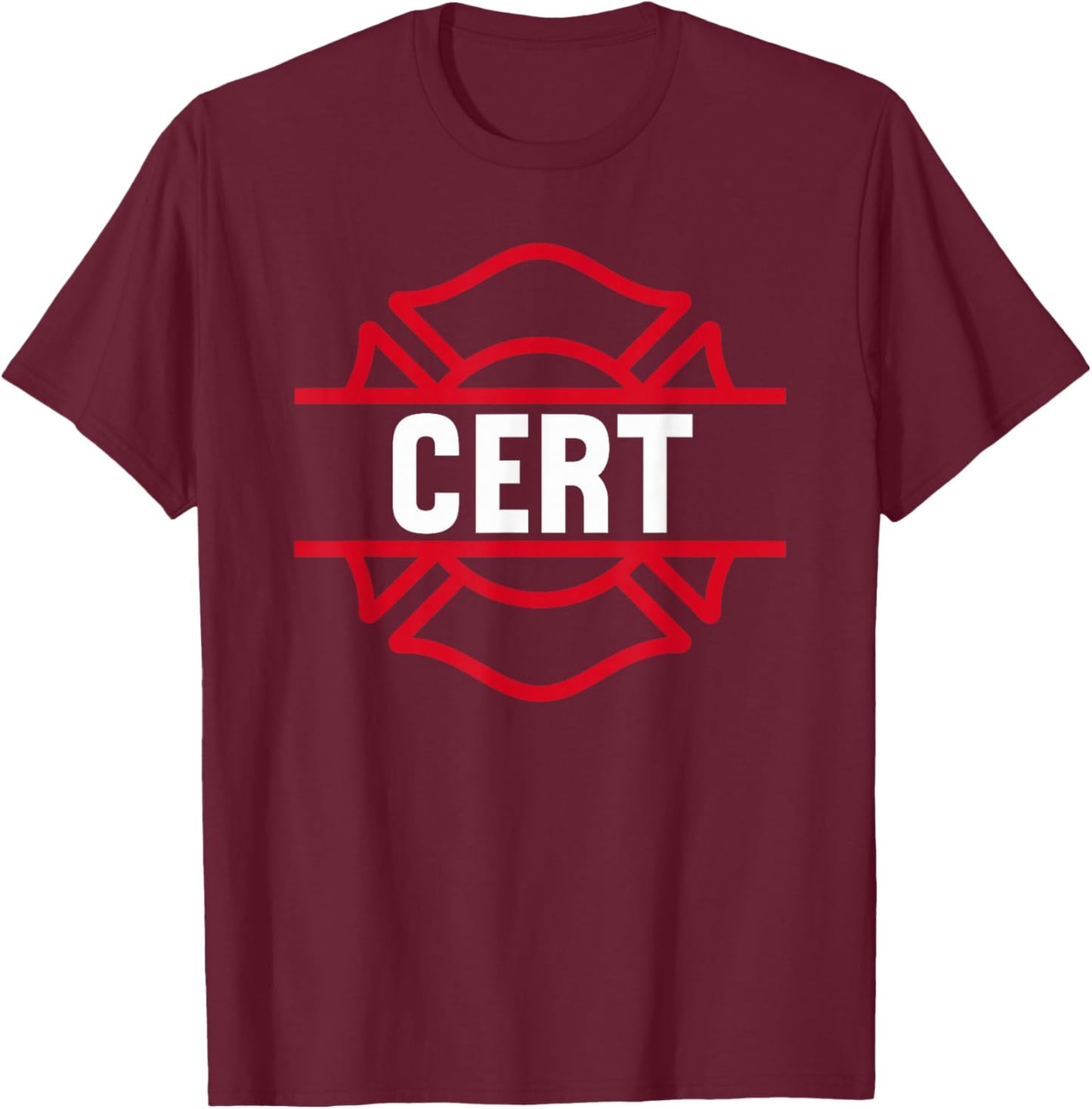 CERT Community Emergency Response Team Pride T-Shirt - T-Shirt | Maroon