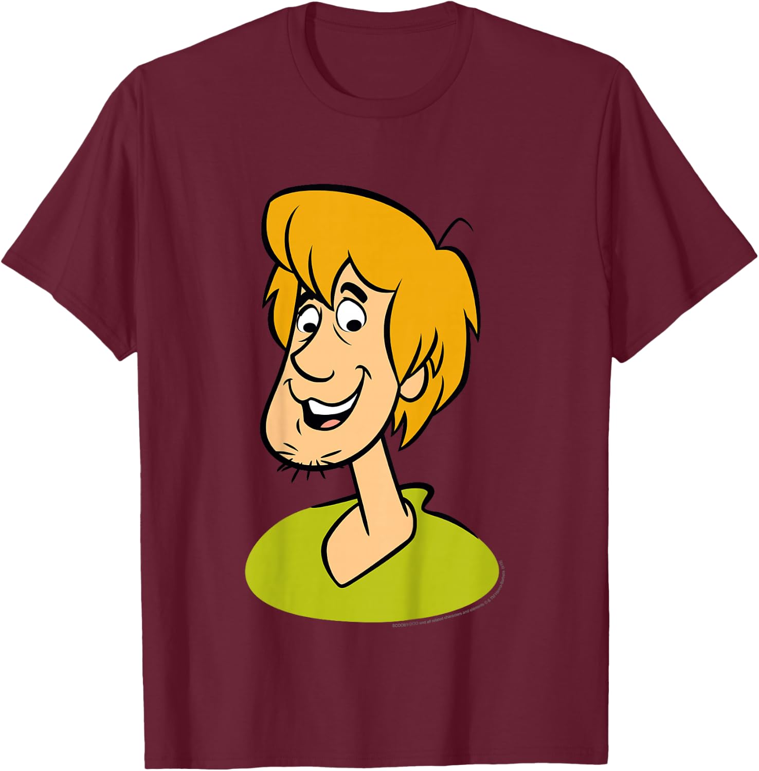Kids Scooby Doo Shaggy Large Portrait T-Shirt - T-Shirt | Maroon