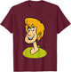 Kids Scooby Doo Shaggy Large Portrait T-Shirt - T-Shirt | Maroon