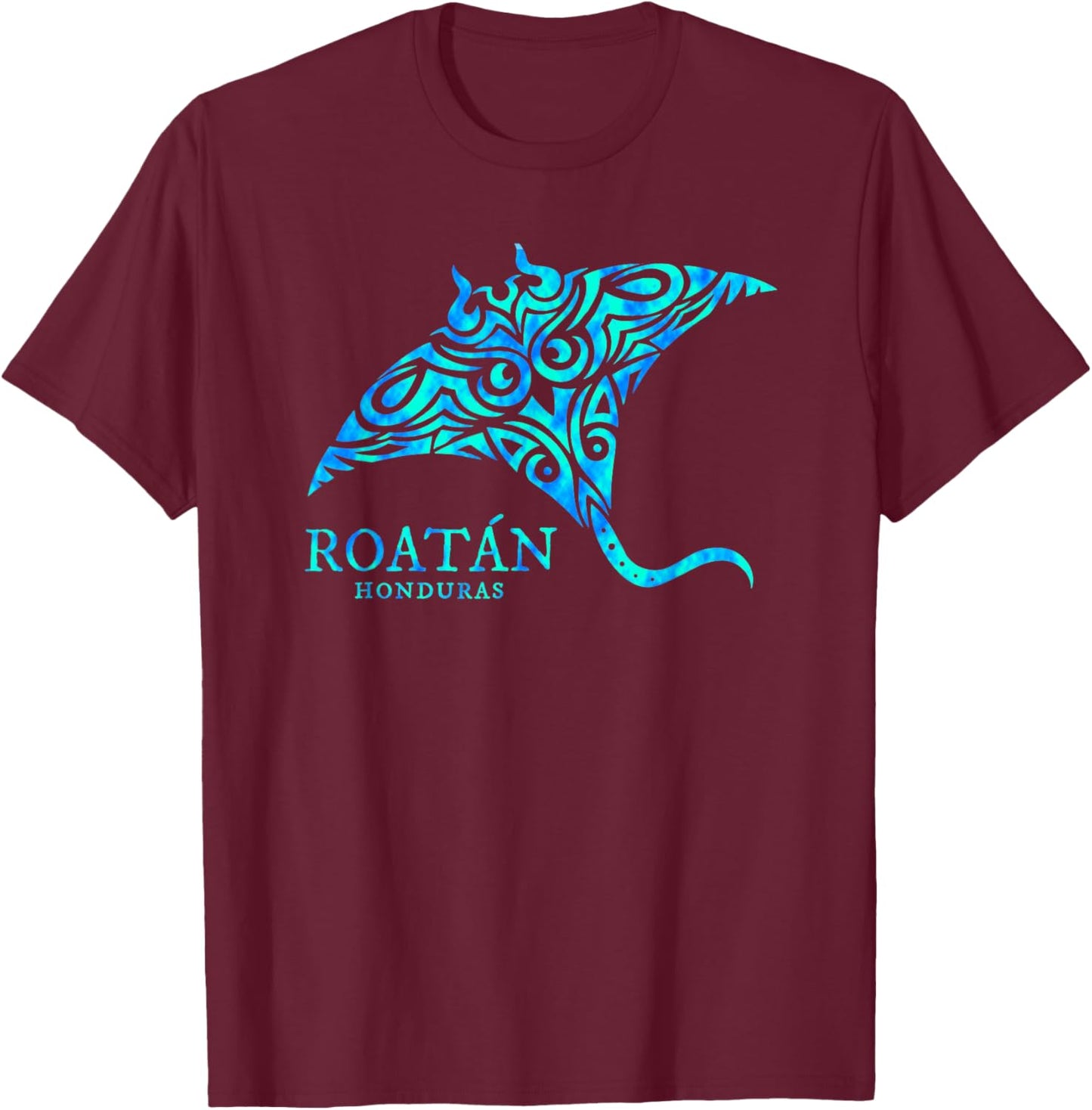 Roatan Honduras Souvenir Stingray Boys Girls Toddler T-Shirt - T-Shirt | Maroon