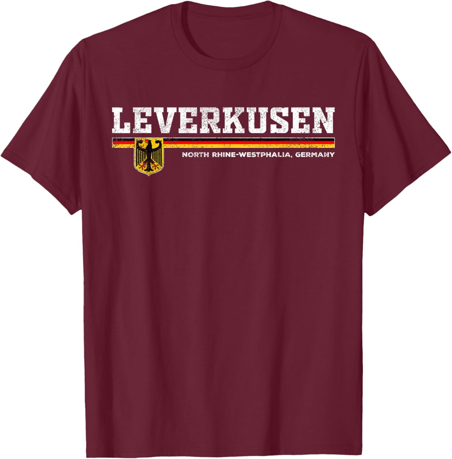 Leverkusen Germany / Deutschland T-Shirt - T-Shirt | Maroon