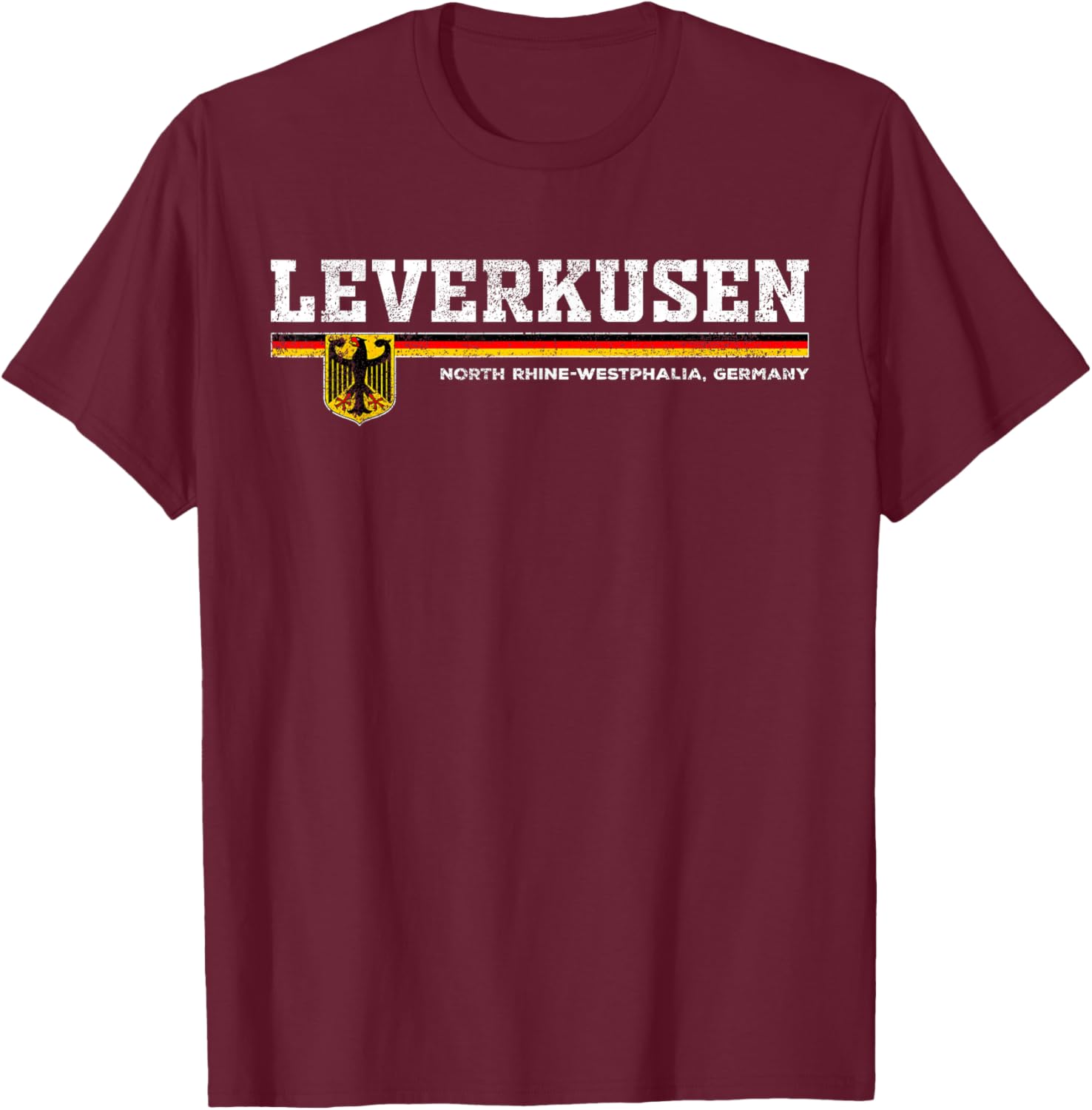 Leverkusen Germany / Deutschland T-Shirt - T-Shirt | Maroon