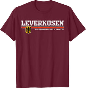 Leverkusen Germany / Deutschland T-Shirt - T-Shirt | Maroon