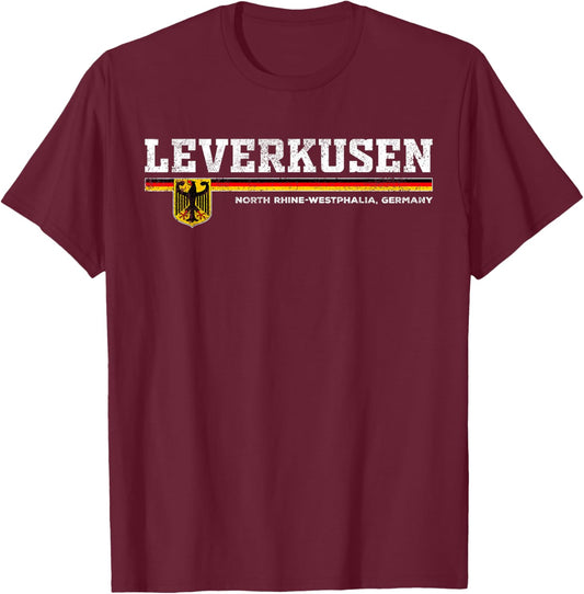 Leverkusen Germany / Deutschland T-Shirt - T-Shirt | Maroon