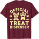 Official Treat Dispenser Dog Grandma T-Shirt - T-Shirt | Maroon