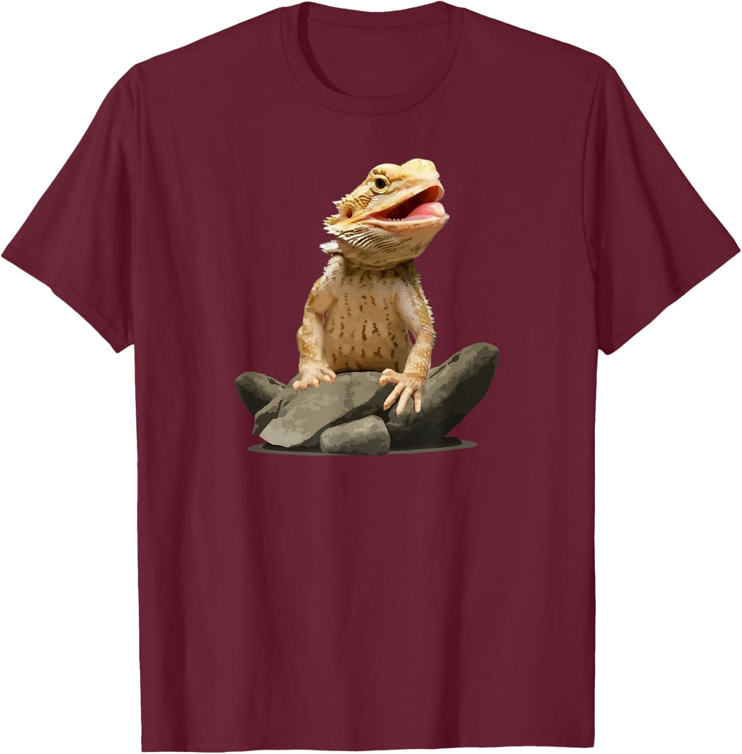 Bearded Dragon Shirt Youth Gecko Lizard Animal T-Shirt - T-Shirt | Maroon