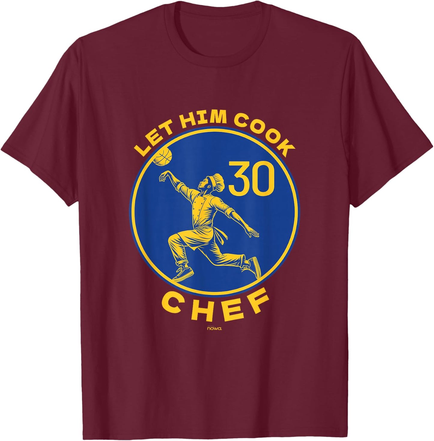 Let the Chef Cook Funny Basketball Court Legend Motivation T-Shirt - T-Shirt | Maroon