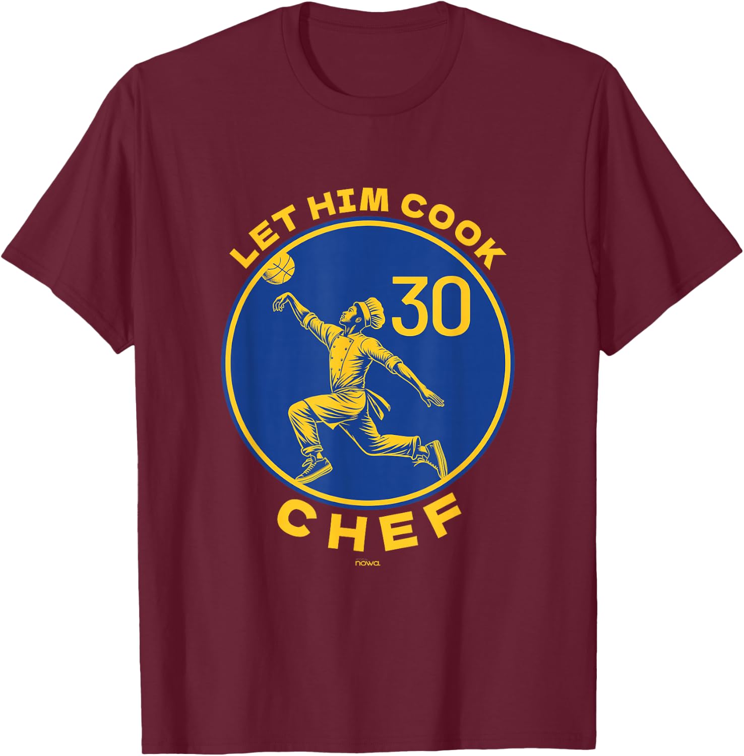 Let the Chef Cook Funny Basketball Court Legend Motivation T-Shirt - T-Shirt | Maroon