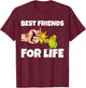 Budgie Best Friends for Life Parakeet Budgerigar Gift T-Shirt - T-Shirt | Maroon