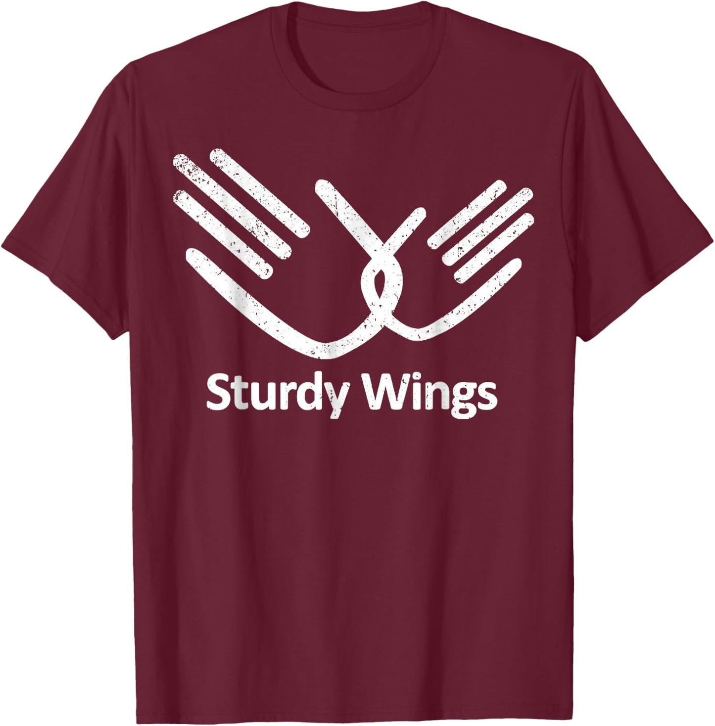Vintage Sturdy Wings T-Shirt - T-Shirt | Maroon