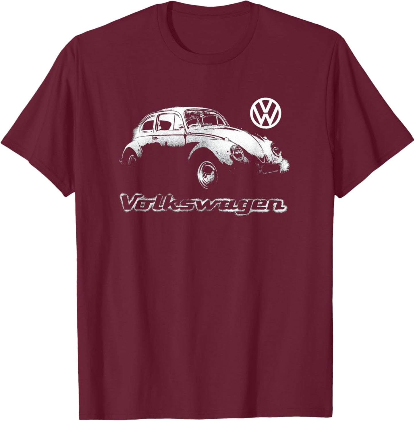 Volkswagen Beetle Spray Paint T-Shirt - T-Shirt | Maroon