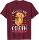 Kids Golden Retriever Just A Girl Who Loves Golden Retrievers T-Shirt - T-Shirt | Maroon
