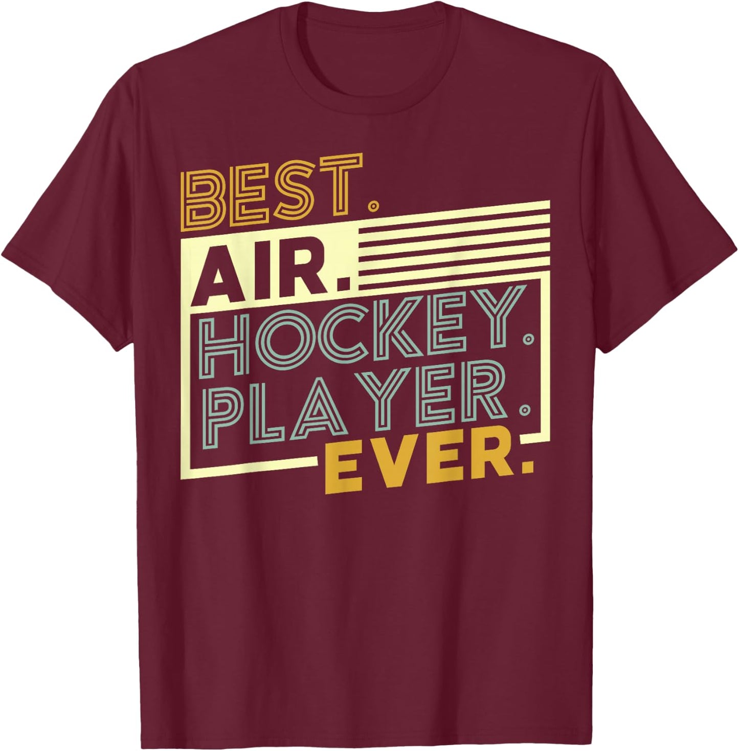 Funny Air Hockey Fan | Air Hockey Champion T-Shirt - T-Shirt | Maroon
