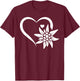 Mountain Edelweiß Flower Edelweiss Flower - Edelweiß T-Shirt - T-Shirt | Maroon