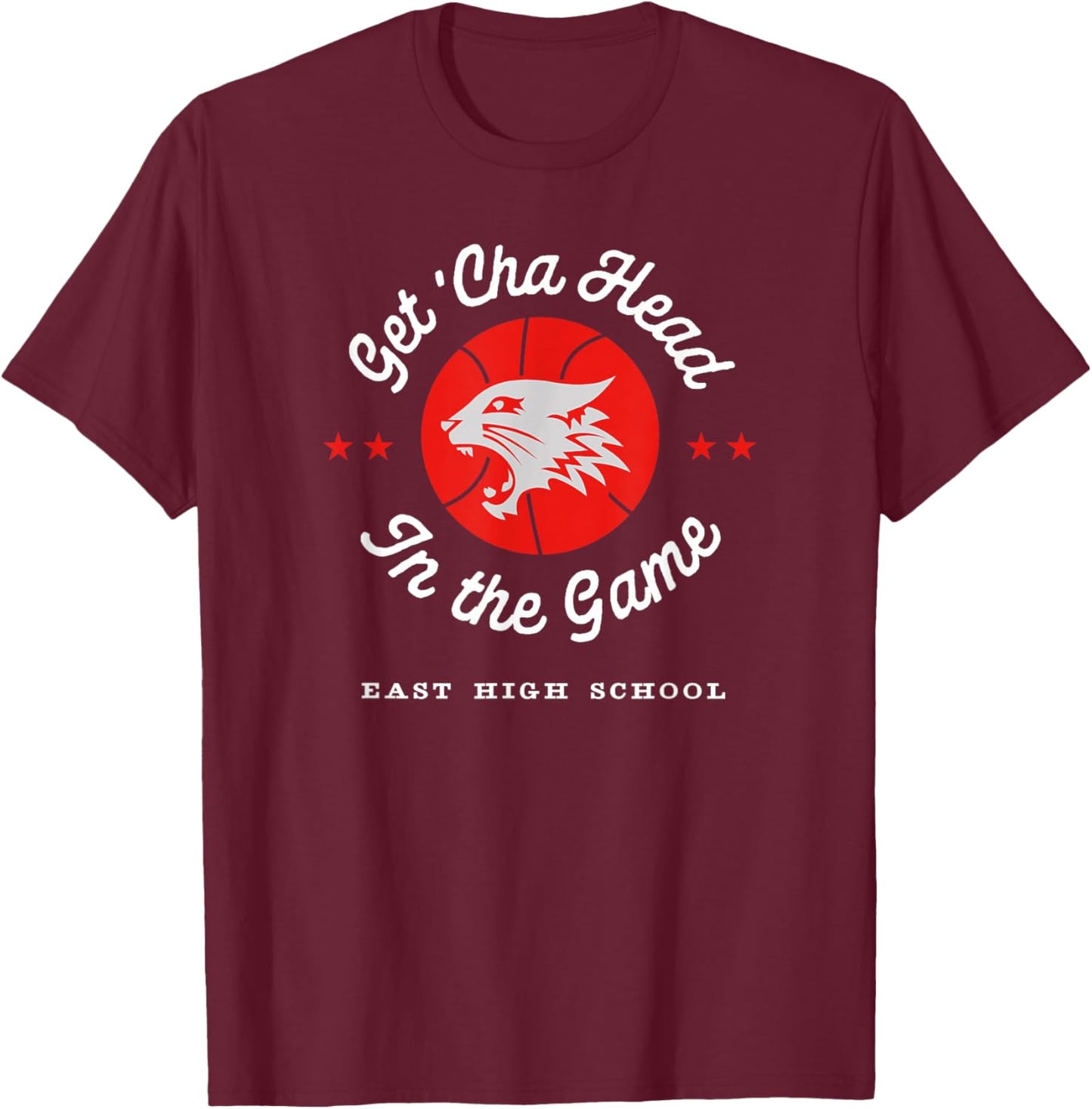 Disney High School Musical The Series In The Game Mascot T-Shirt - T-Shirt | Maroon