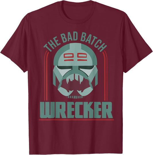 Star Wars: The Clone Wars The Bad Batch Wrecker T-Shirt - T-Shirt | Maroon
