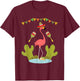 Flamingo Taco Sombrero Mexican Funny Cinco de Mayo Gift T-Shirt - T-Shirt | Maroon