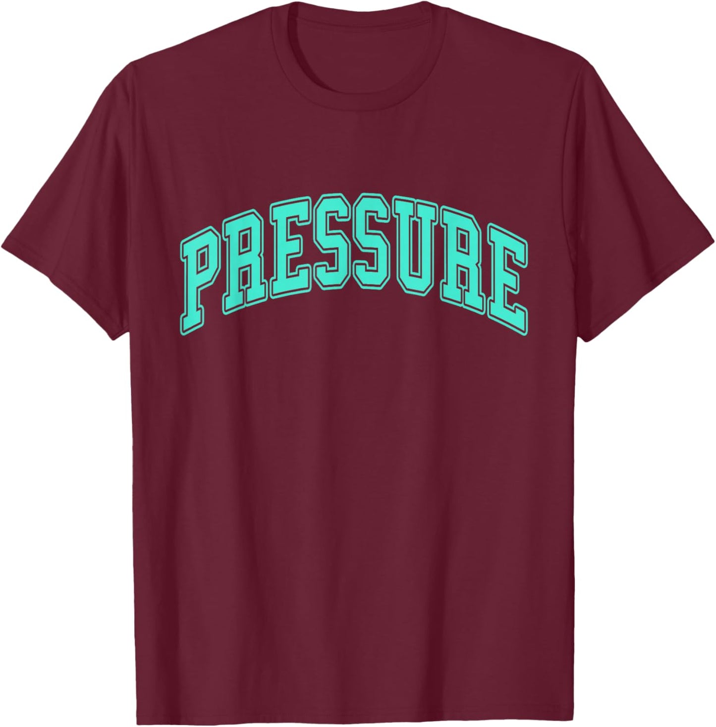 Light Teal Aqua Pressure Light Teal Aqua Color Graphic T-Shirt - T-Shirt | Maroon