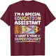 Special Educational Assistant And Sped Teacher T-Shirt - T-Shirt | Maroon