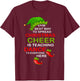 Dancer Funny Christmas Pajamas For Dance Teacher T-Shirt - T-Shirt | Maroon