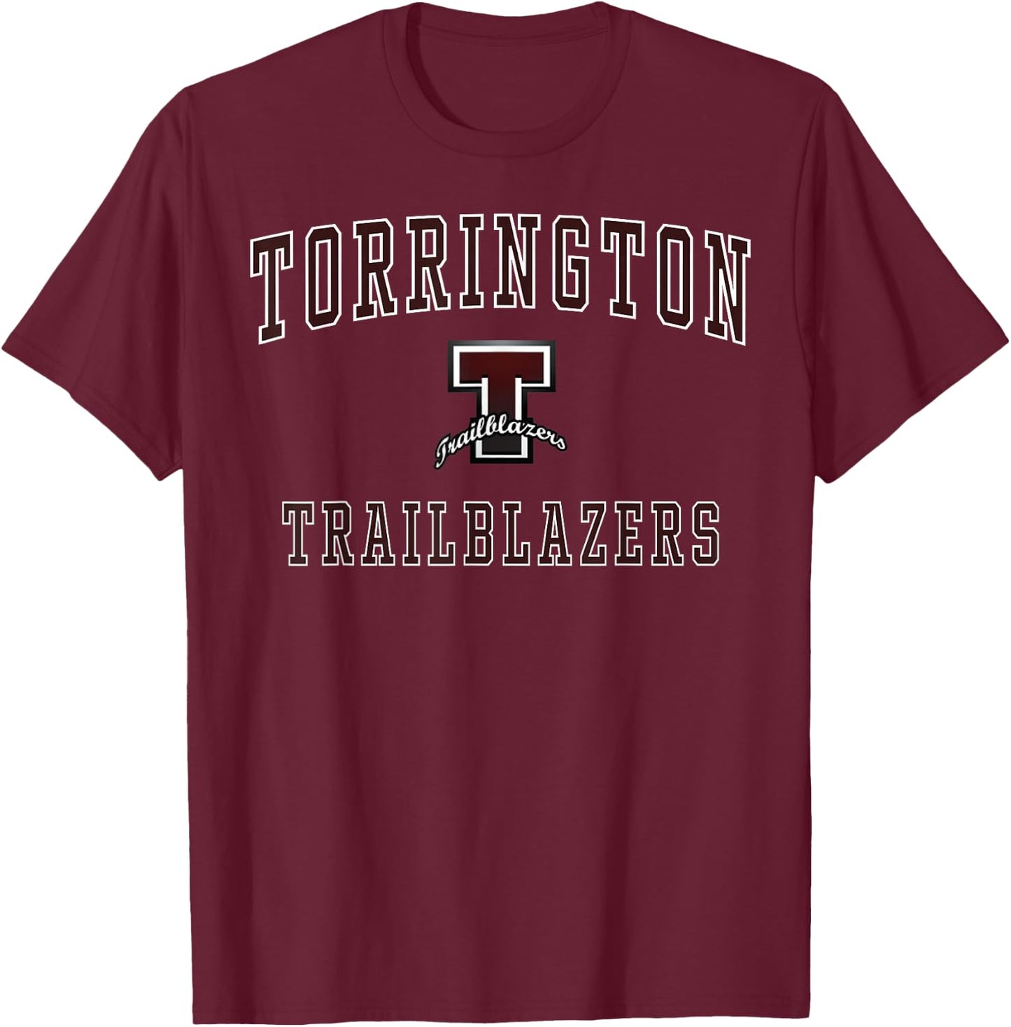 Torrington High School Trailblazers C1 T-Shirt - T-Shirt | Maroon