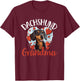 Dachshund wiener sausage dog Dachshund Grandma T-Shirt - T-Shirt | Maroon