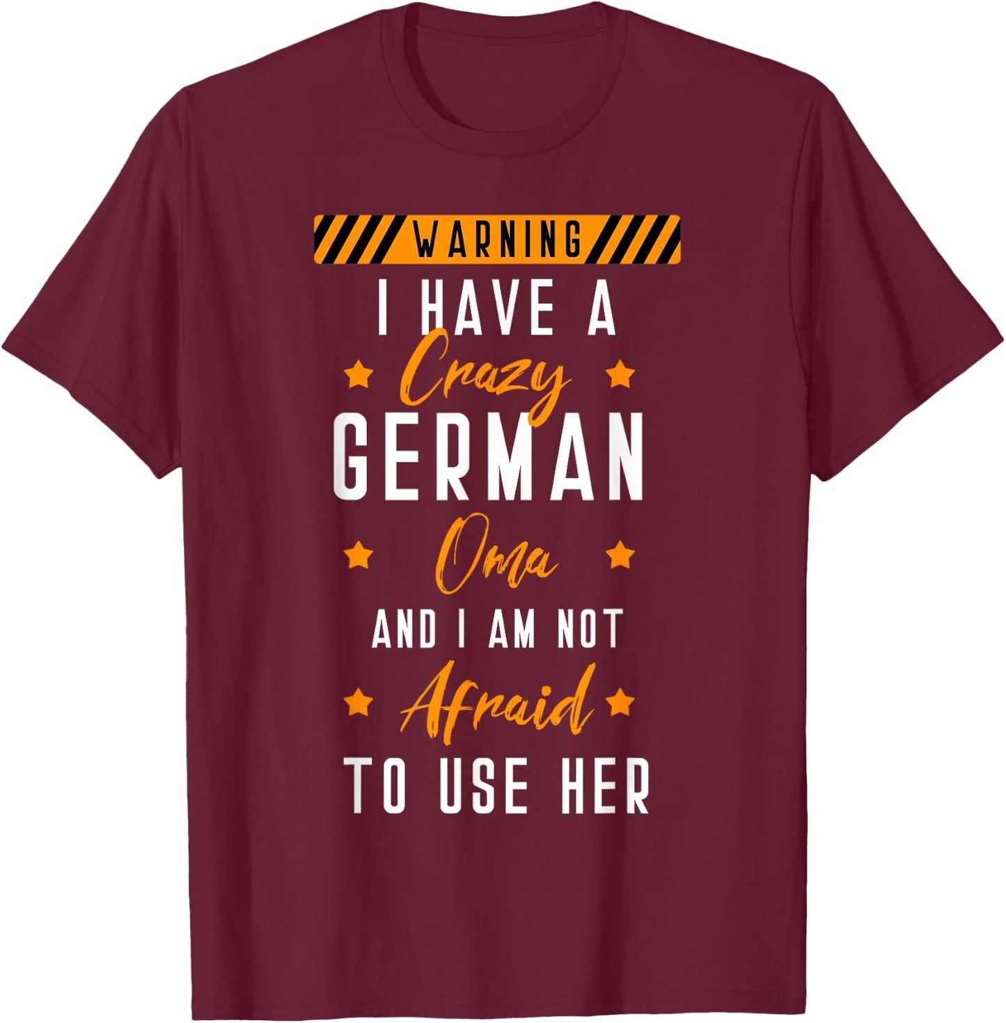 German Oma Deutschland Grandmother Germany Grandchildren T-Shirt - T-Shirt | Maroon